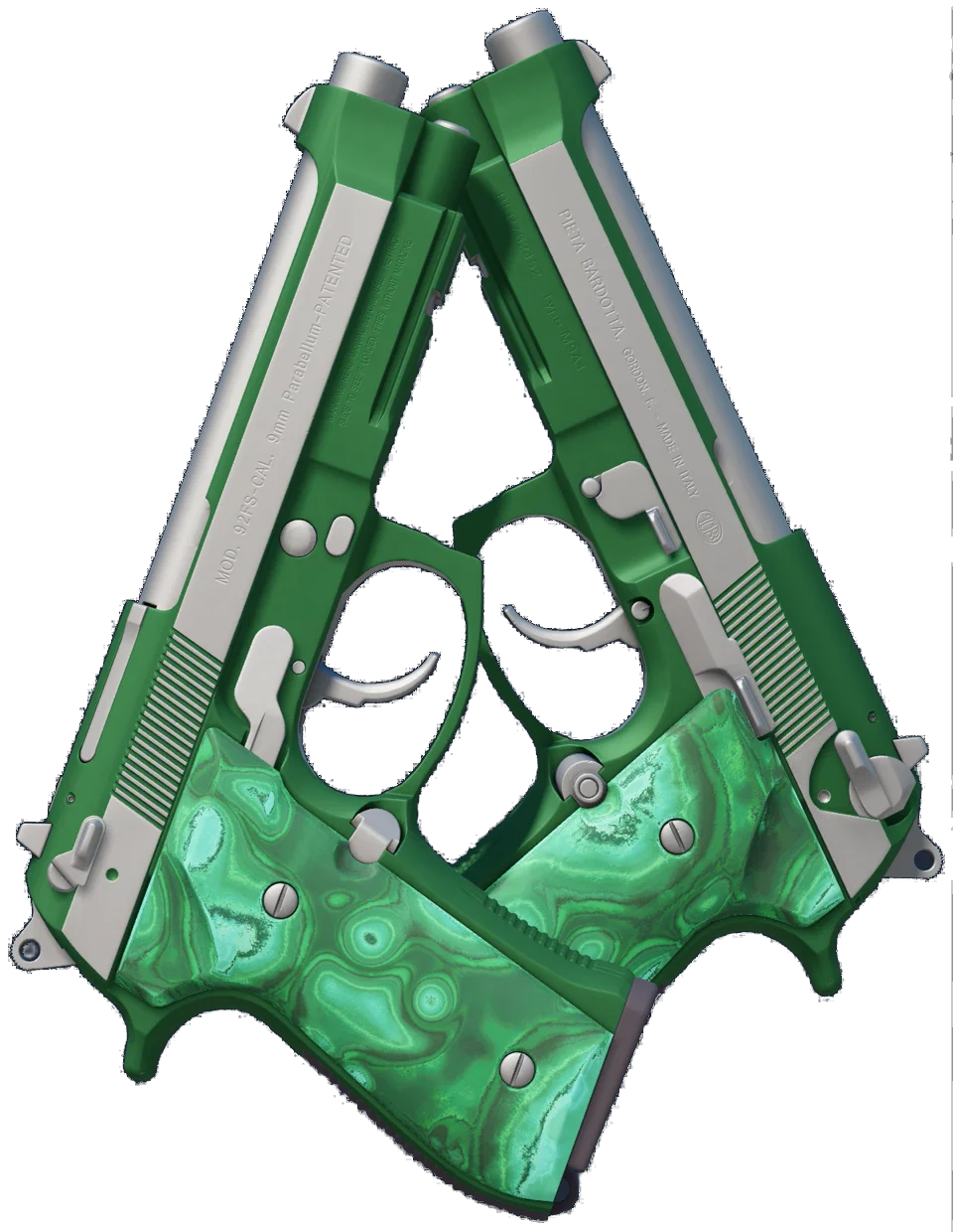 Dual Berettas | Polished Malachite